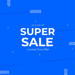 Abstract sale promotion banner template