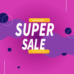 Sale background with colorful shapes