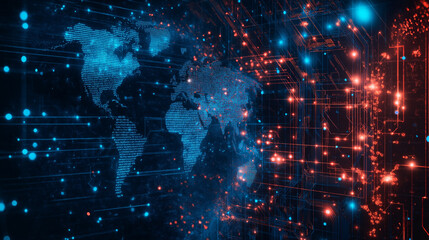 Fototapeta premium デジタル世界のイメージ