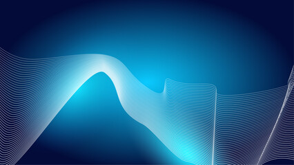 Blue wavy colors background