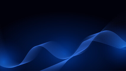 Blue color wavy background