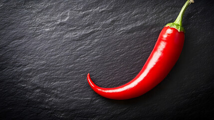 Red chili pepper Front view of hot peppers on a background. Red hot pepper fly top pepper. With flame path, for ads and foods.