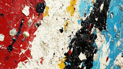 Fototapeta premium Abstract painting with vibrant colors