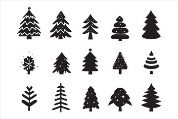 Decorative Christmas Tree Vector Pack
