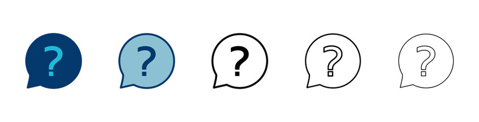 Question Icon vector isolated on white background. Question mark sign. help icon. Faq