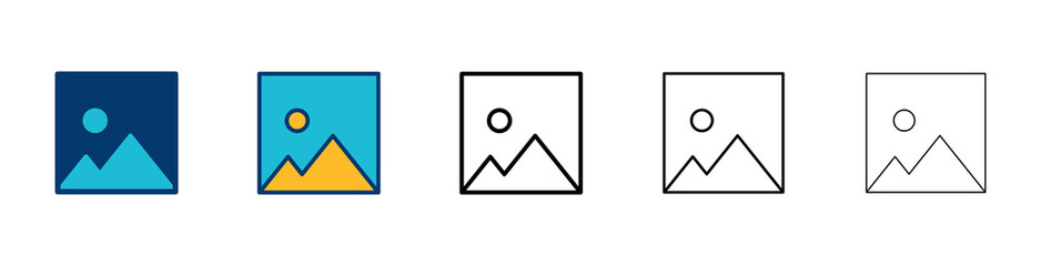 Picture icon vector isolated on white background. Picture vector icon. photo gallery icon vector