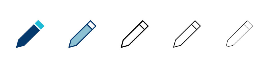 Pencil icon vector isolated on white background. Pencil vector icon