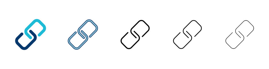 External link symbol icon vector. Link icon isolated on white background. Link vector icon. Hyperlink chain symbol