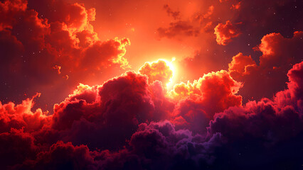 Fototapeta premium A deep-space fantasy nebula