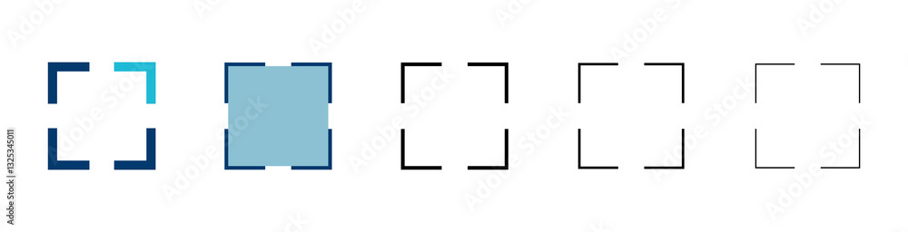 Poster fullscreen icon vector isolated on white background. expand to full screen icon. fullscreen sign ico