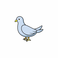 vector illustration of a dove