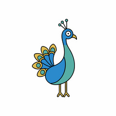 peacock vector illustration