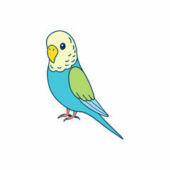budgerigar bird on a branch