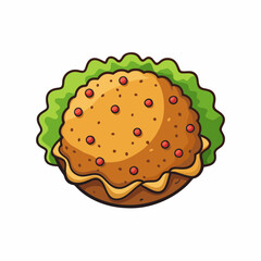 hamburger isolated on white