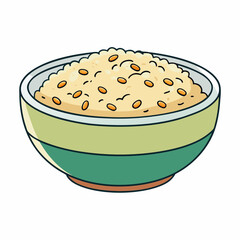 risotto food on white