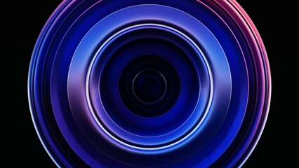 abstract blue tunnel