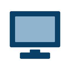 デスクトップパソコンのアイコンイラスト