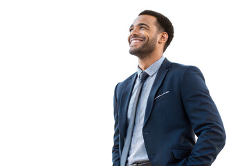 businessman smiling at the camera