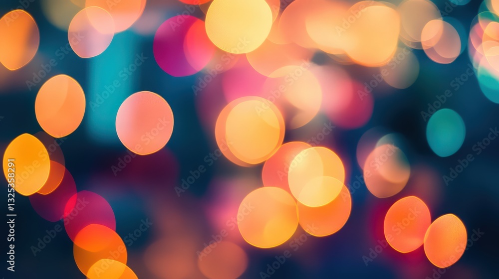 Poster abstract blurred lights creating a dreamy and evocative background effect
