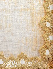 Vintage Gold Lace Border Computer File for Elegant Designs and Projects