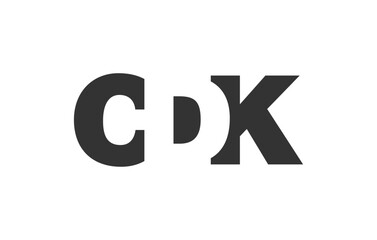 CDK logo design. Initial letter C D K bold font style for tech startups, consulting, corporate branding. Creative company name, headlines typography identity, trendy logotype.