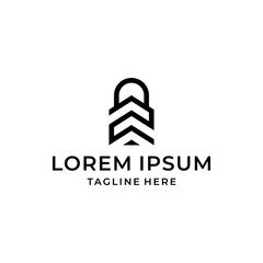 z inital padlock key logo design vector graphic idea creative