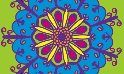 Beautiful and eye-catching background and fabric pattern design.