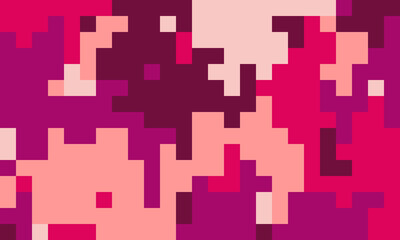 Abstract pixel art background.  Vibrant pink and purple hues create a dynamic, energetic design. Ideal for websites, presentations, and social media.