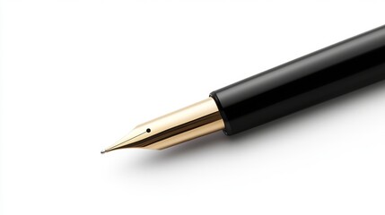 Elegant fountain pen with gold nib for writing and calligraphy enthusiasts