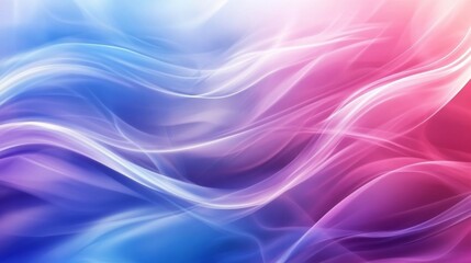 Abstract waves of pink and blue with soft pastel gradients for creative design projects