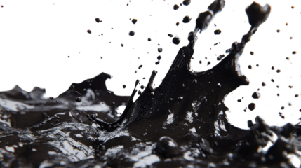 Abstract Grunge Ink Splash with Coffee and Chocolate Texture