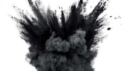 Black Ink Splat and Splash Design with Grunge Texture