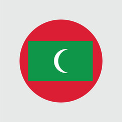 Maldives Flag Sphere Vector