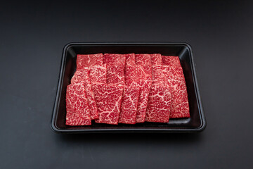 国産和牛モモ肉　焼肉用　Domestic Wagyu beef thigh meat for yakiniku