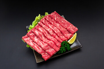 国産和牛　モモスライス　Domestic Wagyu beef thigh slices