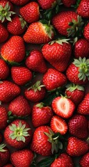 Fresh Strawberries on a Table