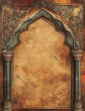 Elegant Brown Frame Illustration for Architectural Engineer Presentations and Designs