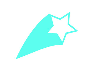 Y2K abstract star badge. Modern icon shape with retro aesthetics. Unique space element, 90s graphic style, perfect for trendy decoration or collection in nostalgic themes.