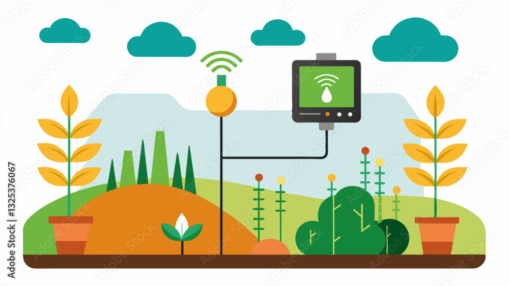 Aufkleber with the help of precision soil moisture sensors farmers are able to make datadriven decisions about