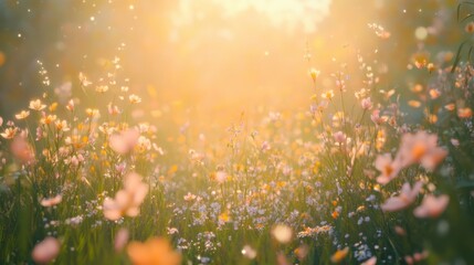 A macro shot of a single dewdrop on a rose petal, reflecting the surrounding garden.