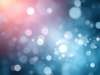 Obraz premium Abstract Blue & Red Bokeh Background with Glow and Blur Effects, Festive Light Design.