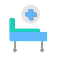 Fototapeta premium Patient Bed Icon