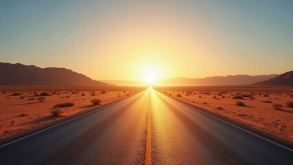 Straight highway road