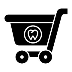 dental care cart Solid icon
