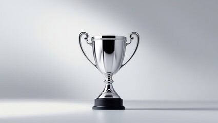 Trophy Award Isolated White Background