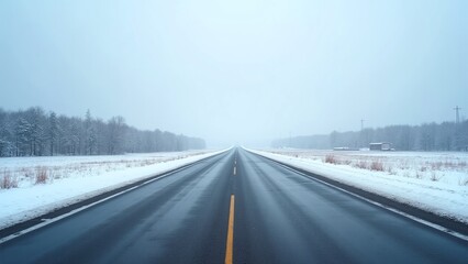 Straight highway road