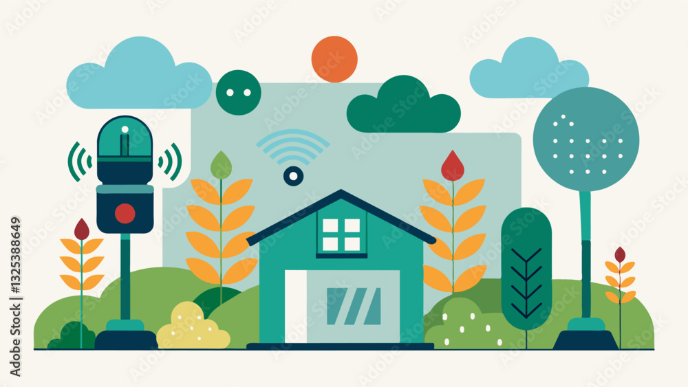 Poster voiceactivated control systems that allow farmers to remotely adjust greenhouse conditions and monit