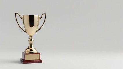 Fototapeta premium Trophy Award Isolated White Background