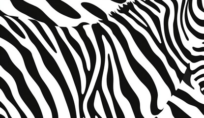 Fototapeta premium Zebra Stripes Close-Up Pattern