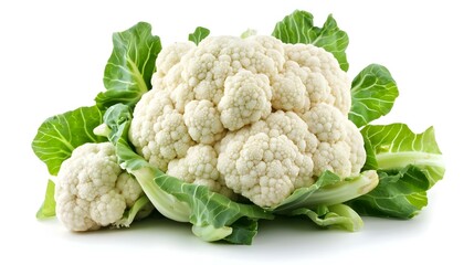 cauliflower isolated on white background